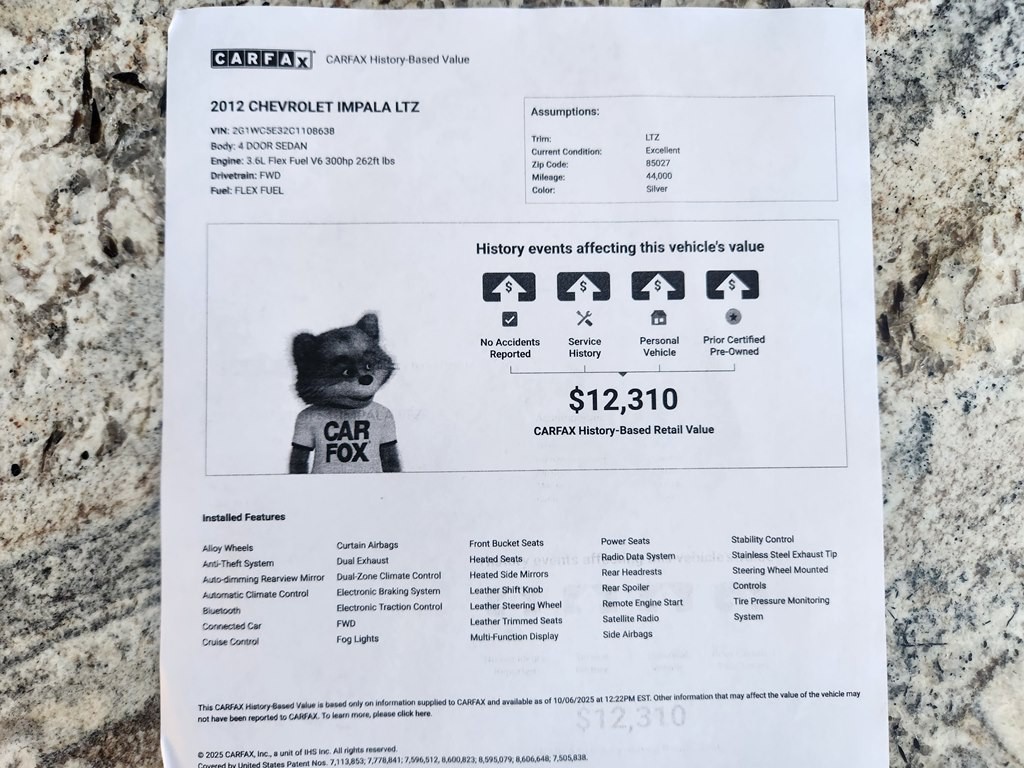 2012 Chevrolet Impala Image 6