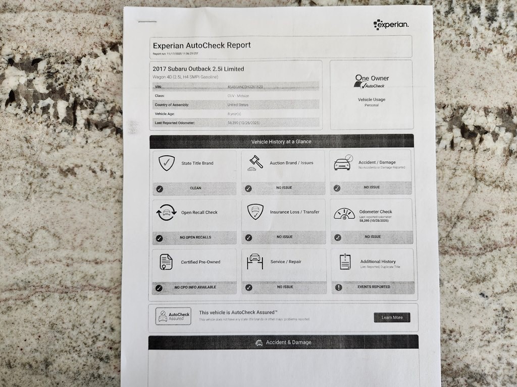 2017 Subaru Outback Image 8
