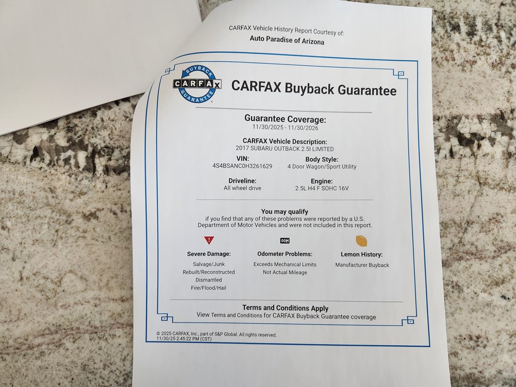 2017 Subaru Outback Image 73