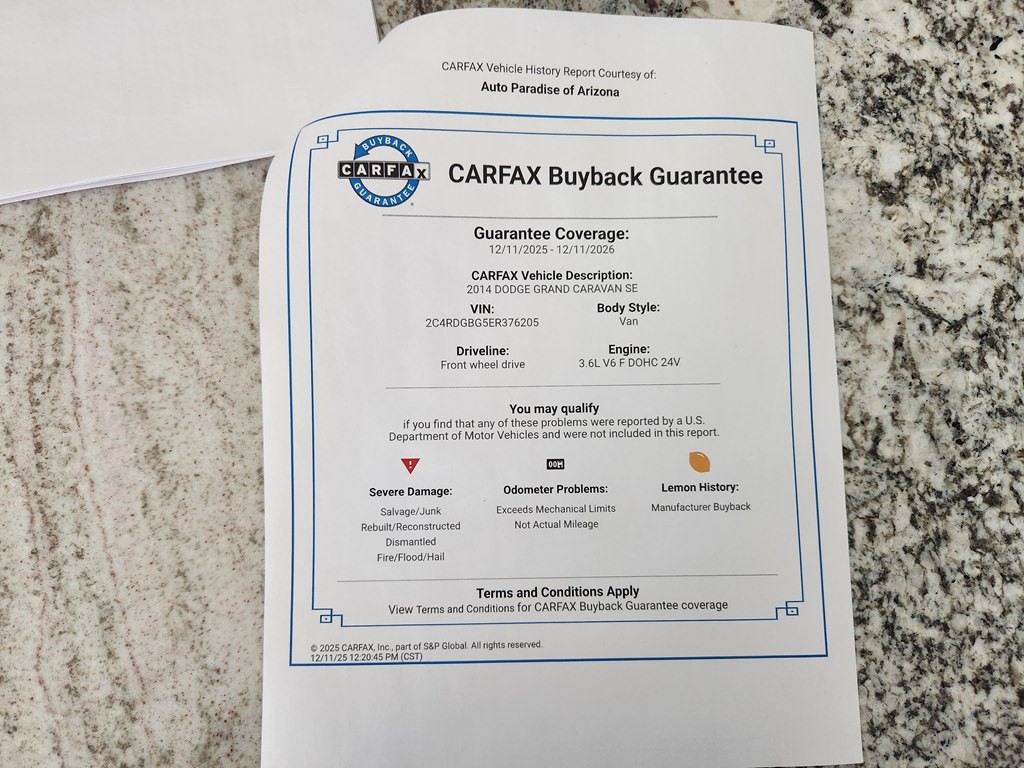 2014 Dodge Grand Caravan Image 58