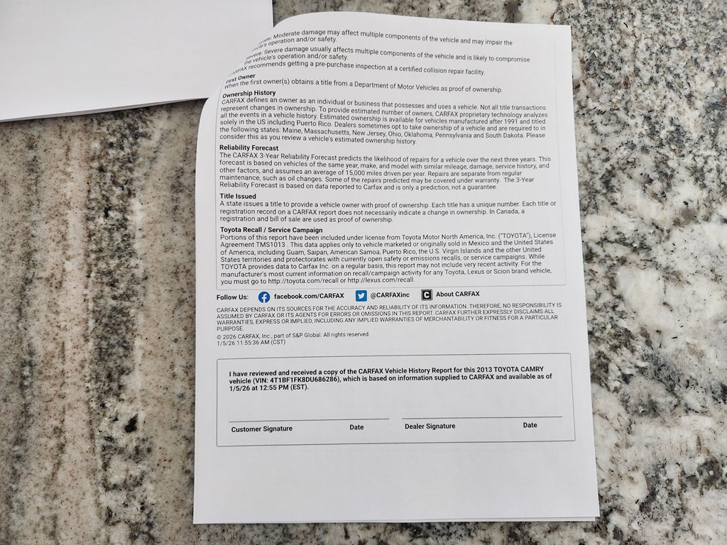 2013 Toyota Camry Image 78