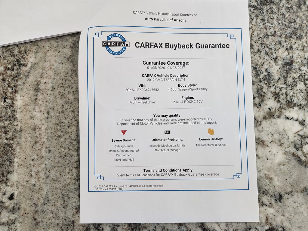 2012 GMC Terrain Image 67