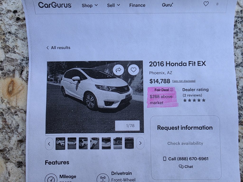 2016 Honda Fit Image 12
