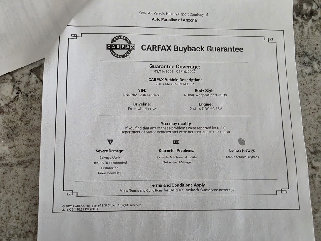 2013 Kia Sportage Image 66