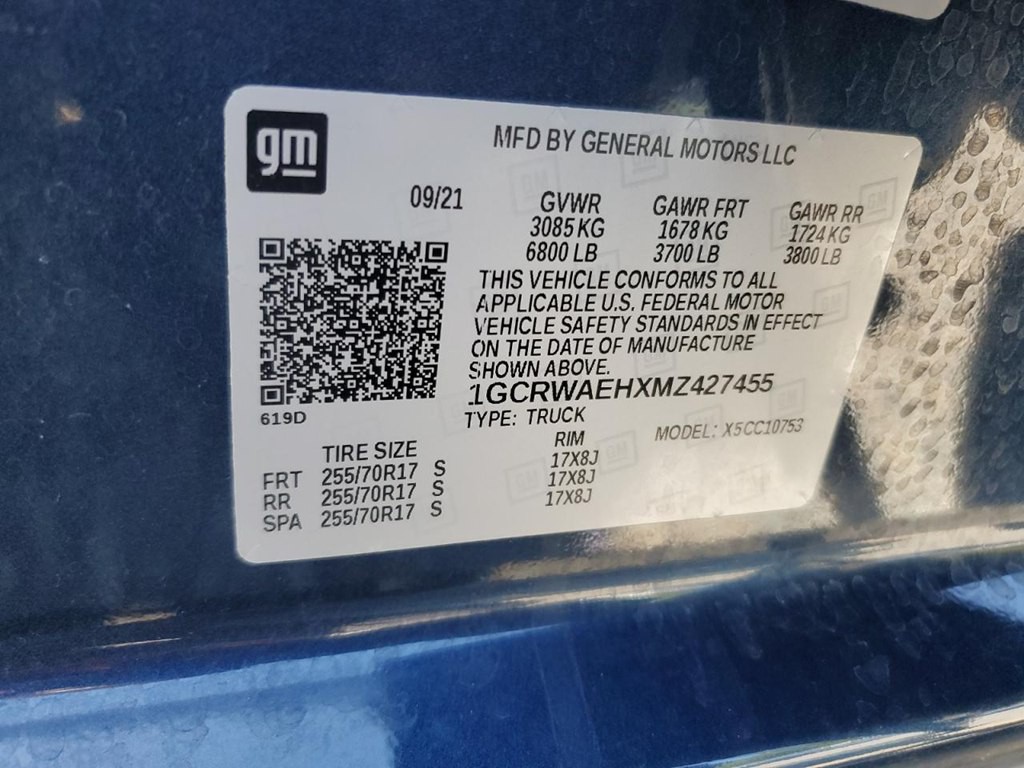 2021 Chevrolet Silverado 1500 Image 12