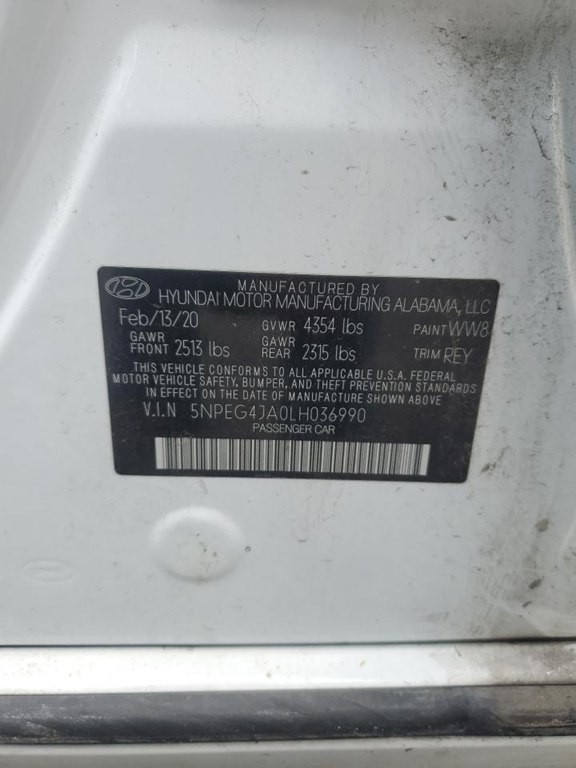 2020 Hyundai Sonata Image 12