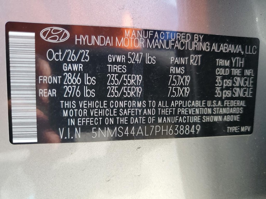 2023 Hyundai Santa Fe Image 12