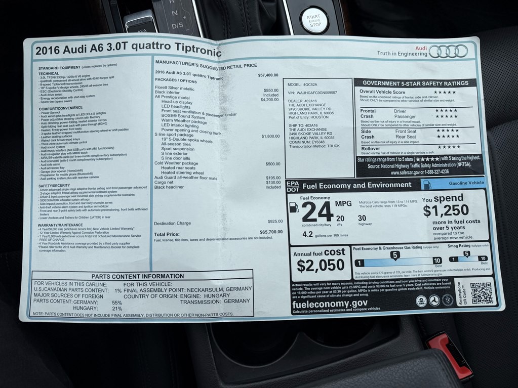 2016 Audi A6 Image 27