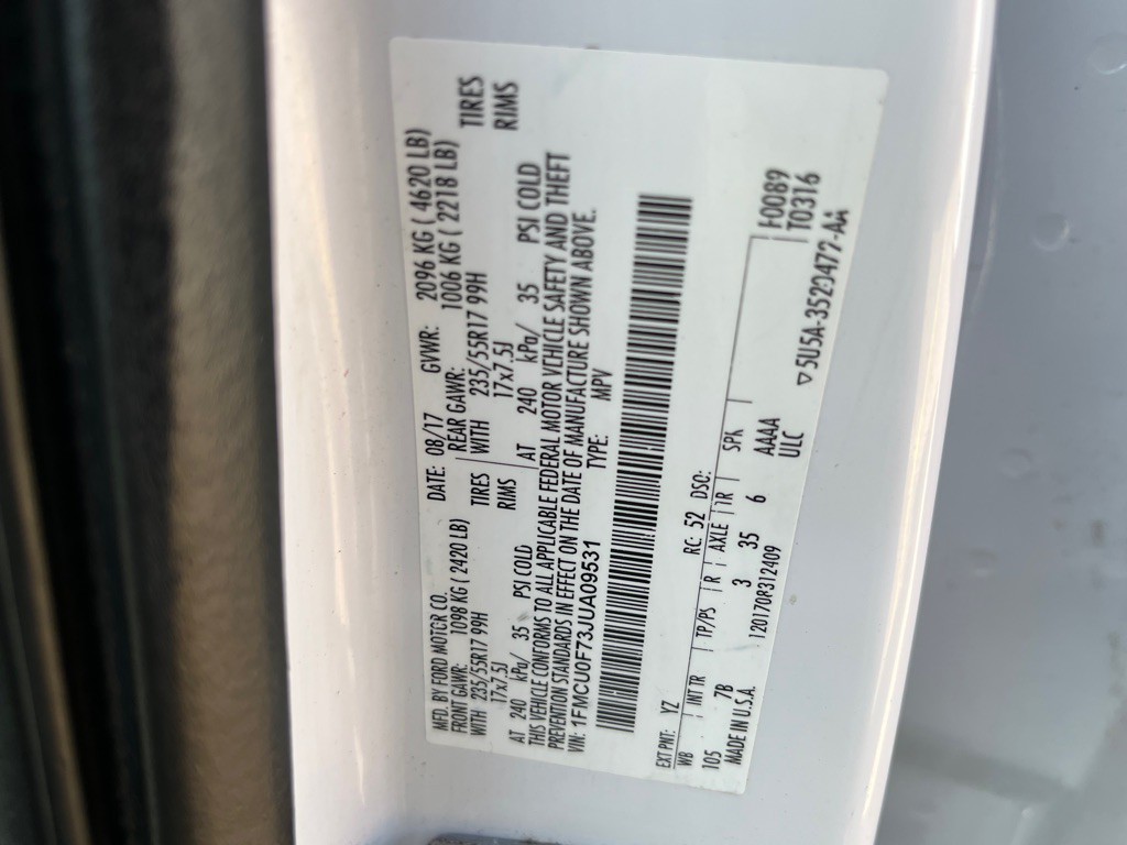 2018 Ford Escape Image 31