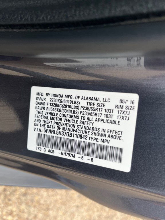 2016 Honda Odyssey Image 33