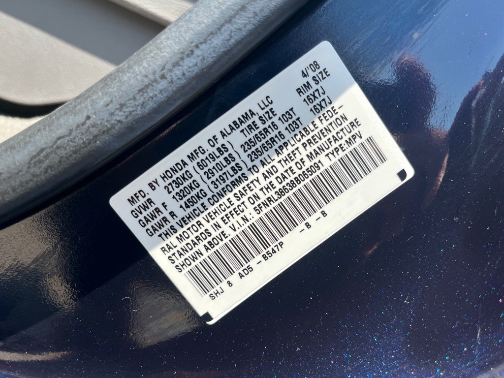 2008 Honda Odyssey Image 33