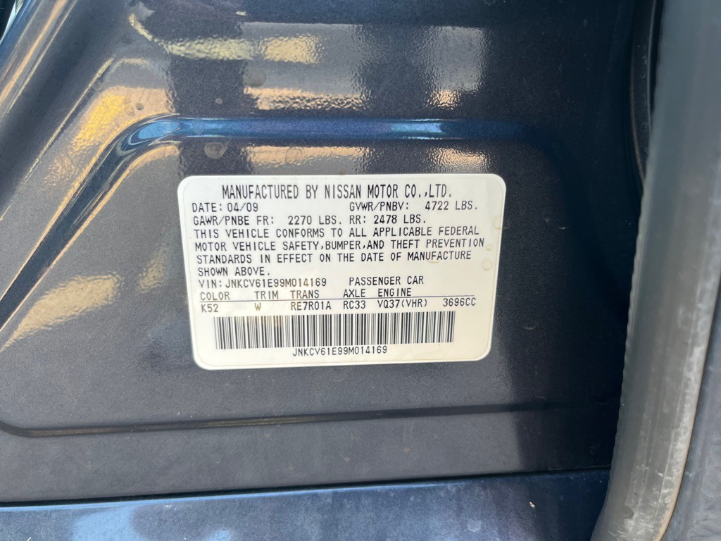 2009 INFINITI G37 Image 30