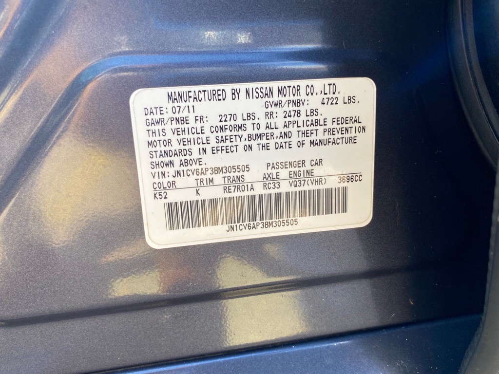 2011 INFINITI G37 Image 31