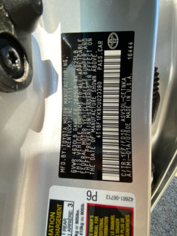 2012 Toyota Camry Image 30
