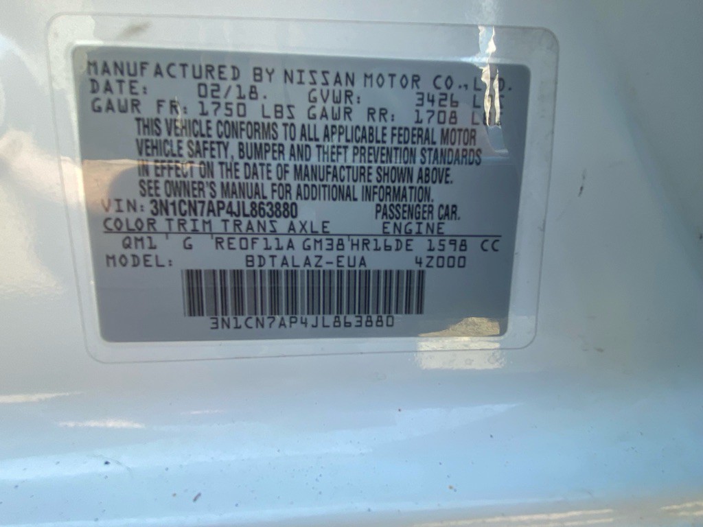 2018 Nissan Versa Image 30