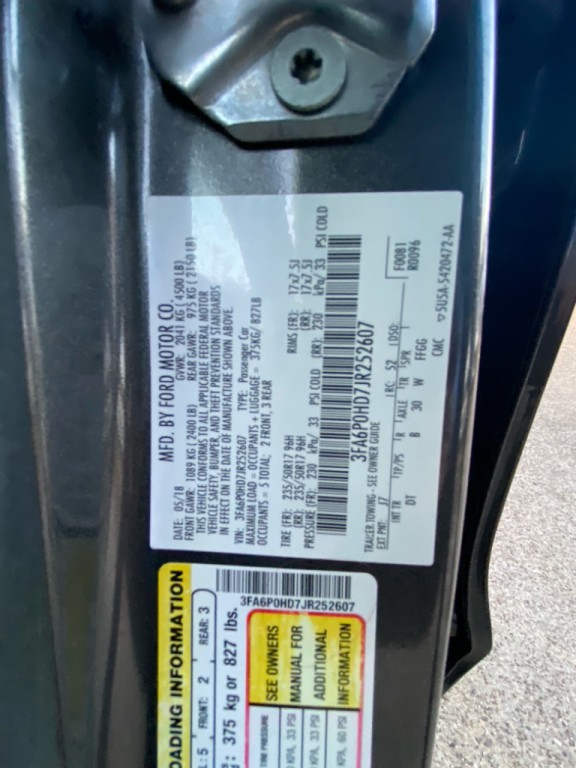 2018 Ford Fusion Image 32