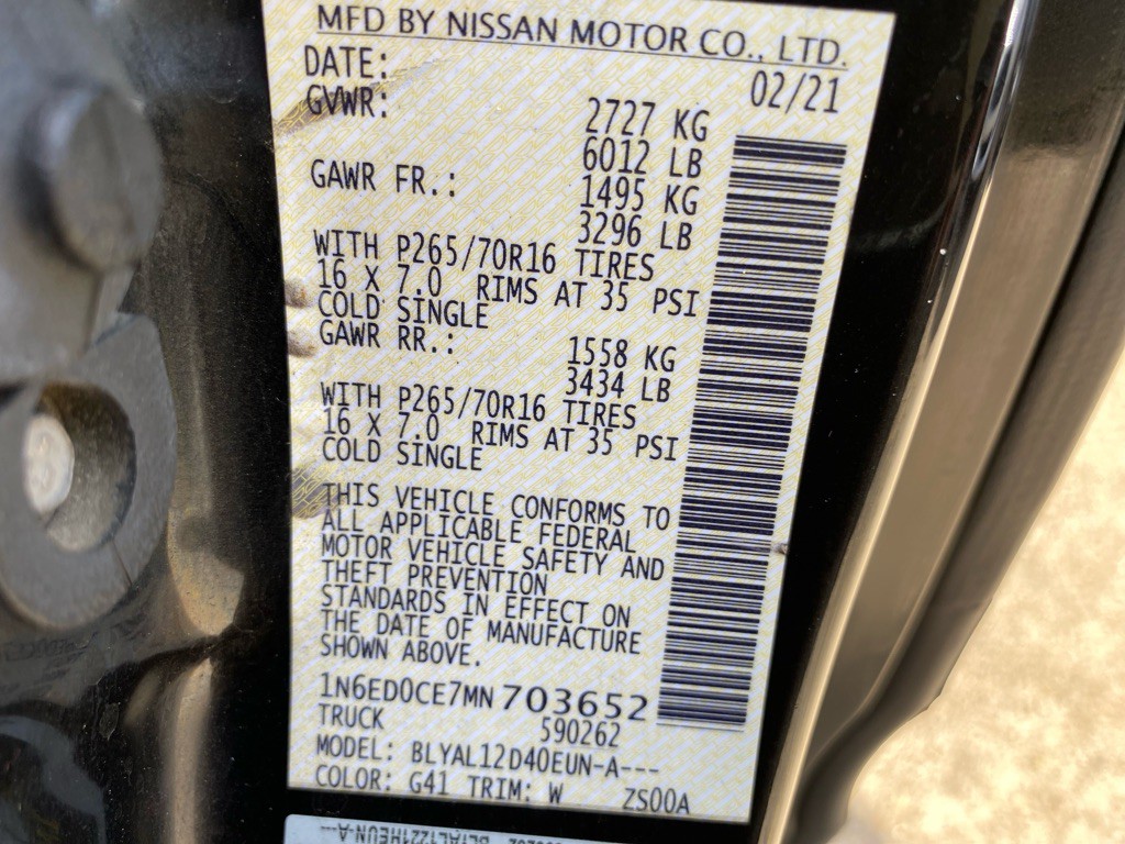 2021 Nissan Frontier Image 31