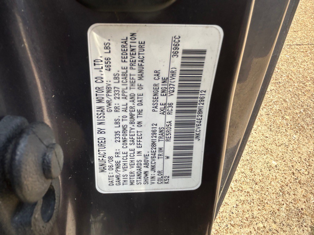 2008 INFINITI G37 Image 30