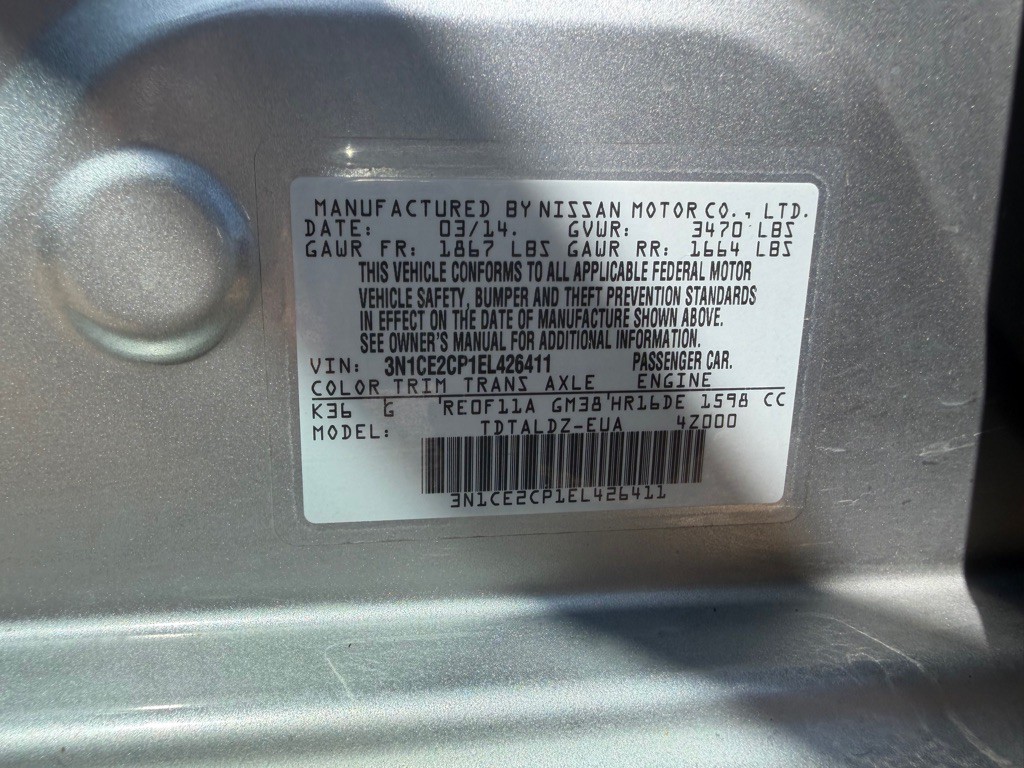 2014 Nissan Versa Image 29