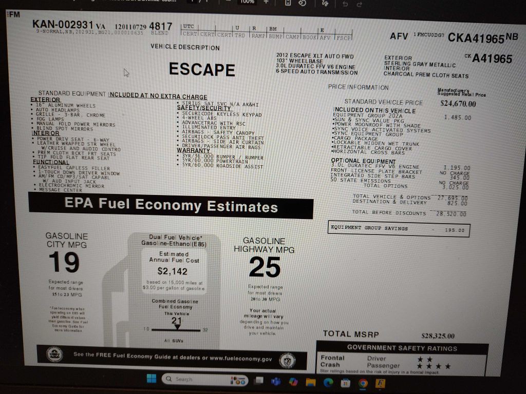 2012 Ford Escape Image 17