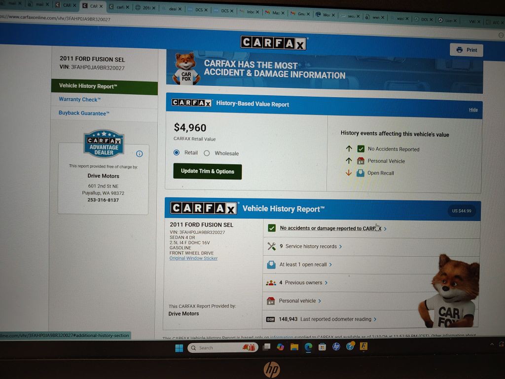 2011 Ford Fusion Image 5