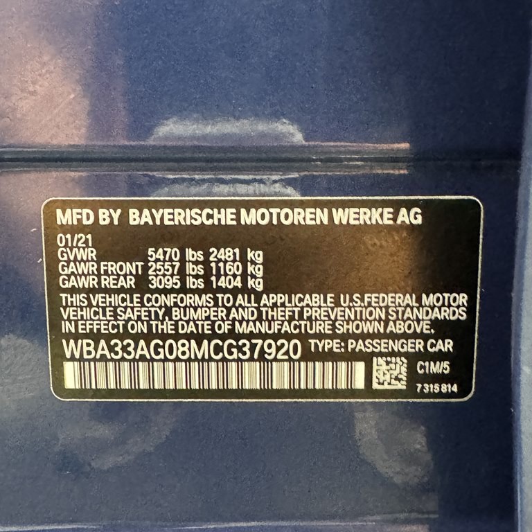 2021 BMW 5 Series Image 21