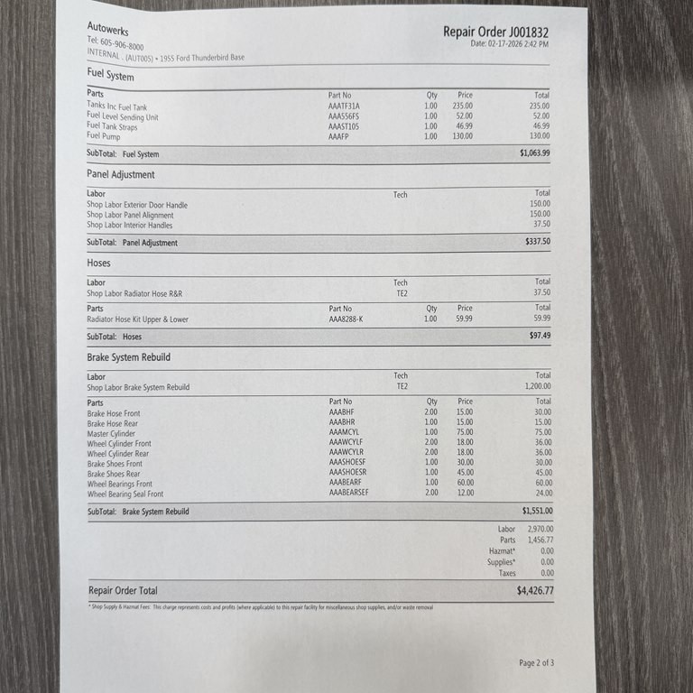 1955 Ford Thunderbird Image 28