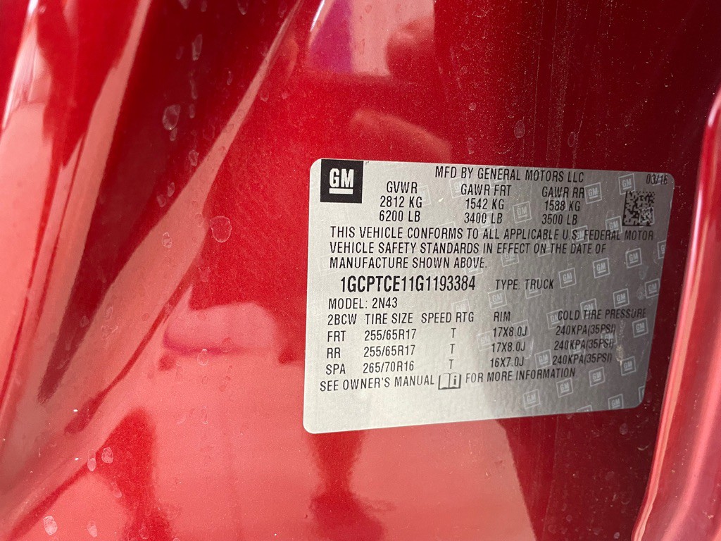 2016 Chevrolet Colorado Image 46