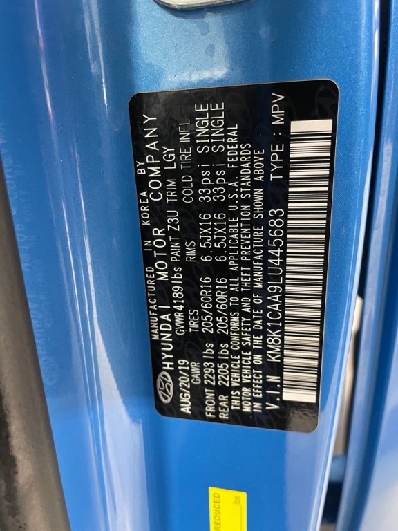 2020 Hyundai Kona Image 40