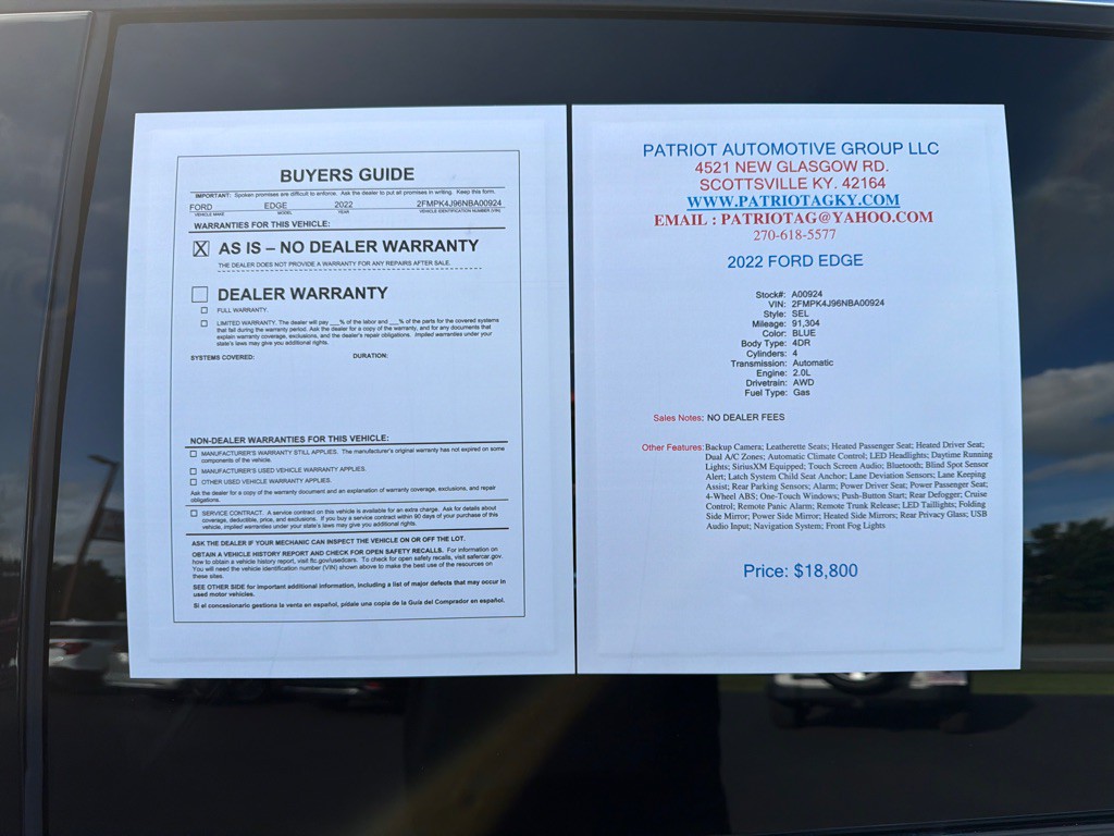 2022 Ford Edge Image 2