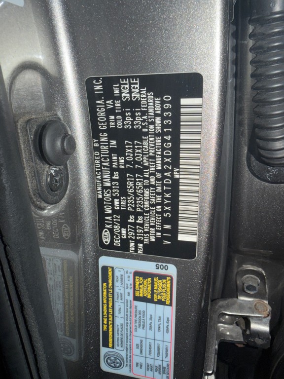 2013 Kia Sorento Image 12