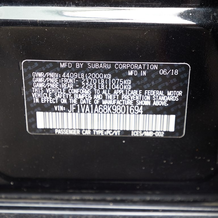 2019 Subaru WRX Image 23
