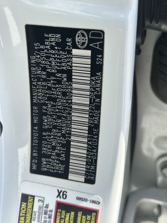 2015 Toyota Corolla Image 12