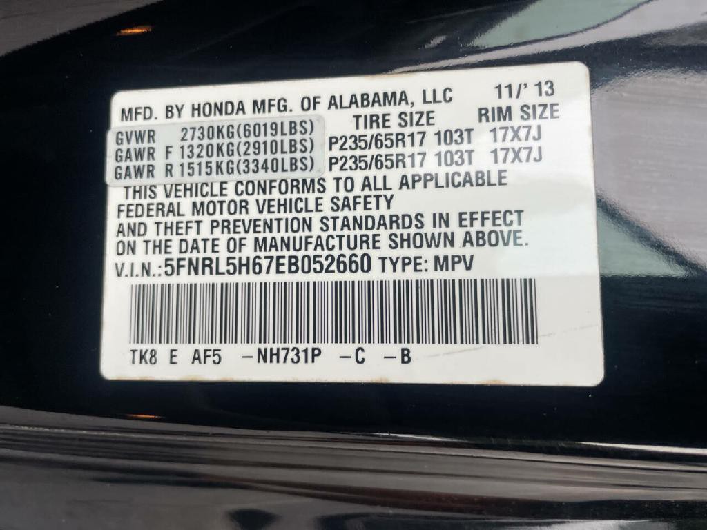 2014 Honda Odyssey Image 35