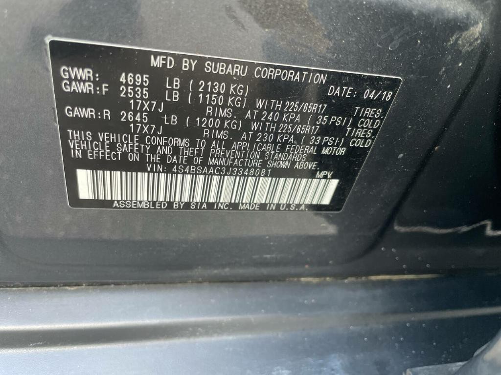 2018 Subaru Outback Image 34