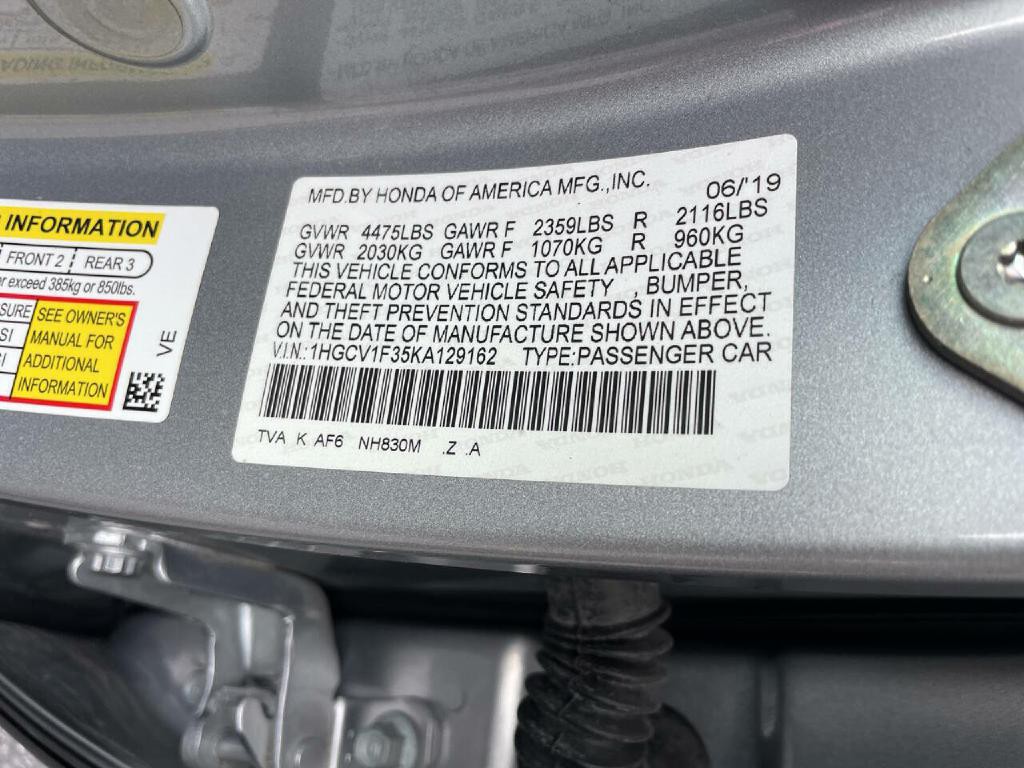 2019 Honda Accord Image 34