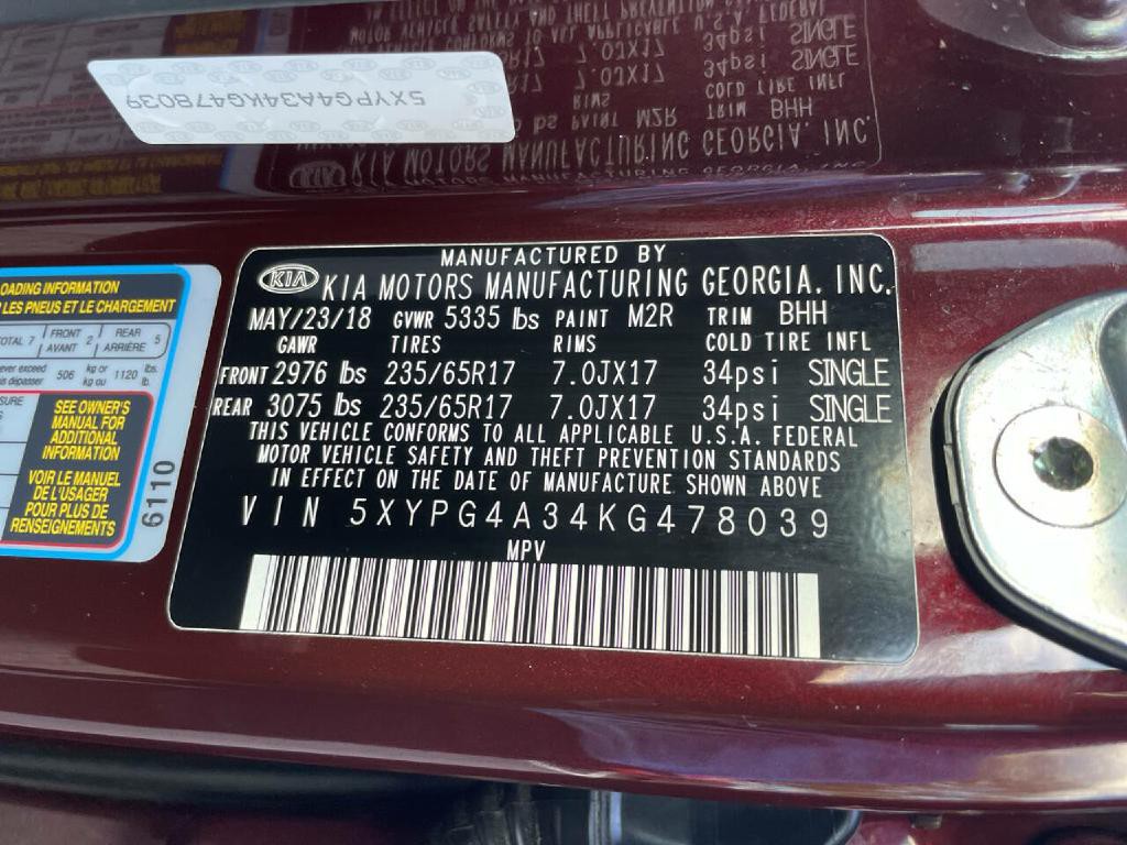 2019 Kia Sorento Image 32