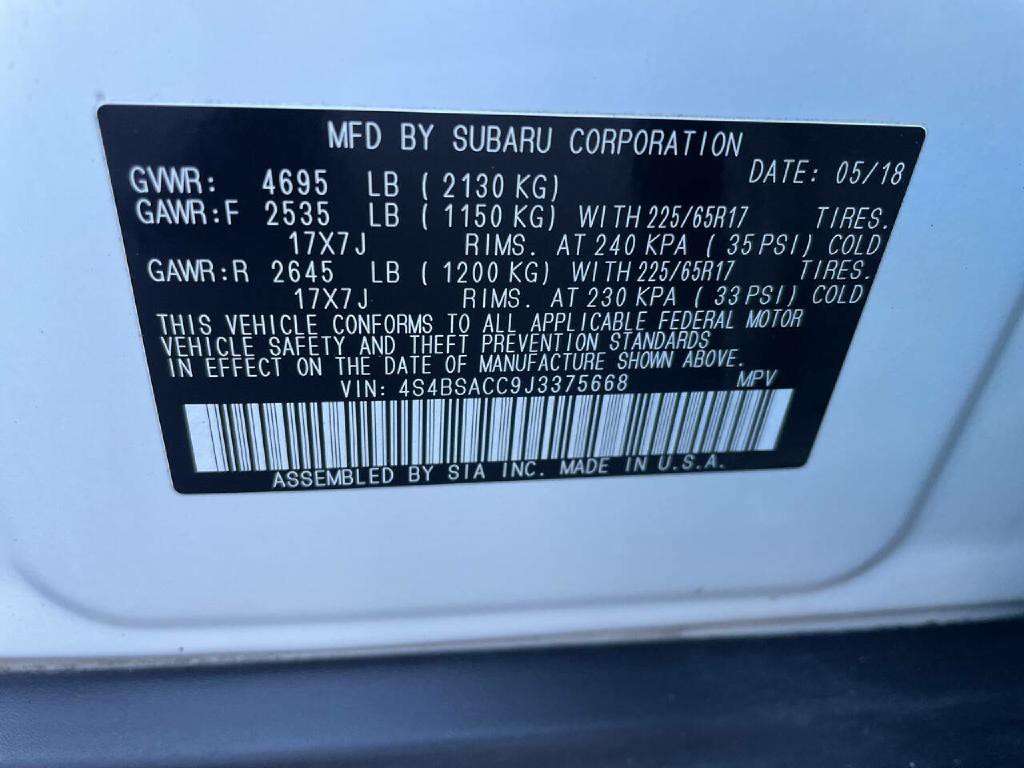 2018 Subaru Outback Image 30