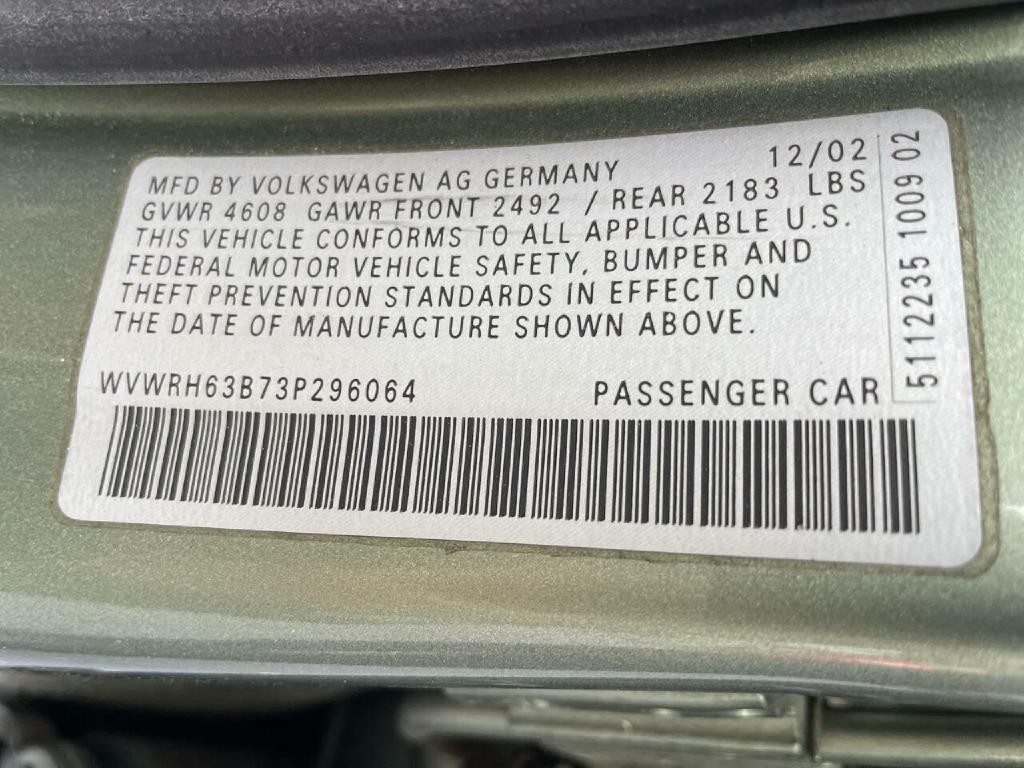 2003 Volkswagen Passat Image 27