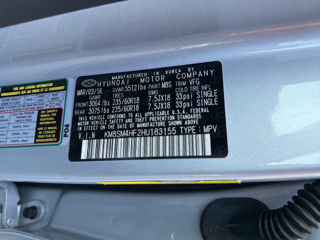 2017 Hyundai Santa Fe Image 33
