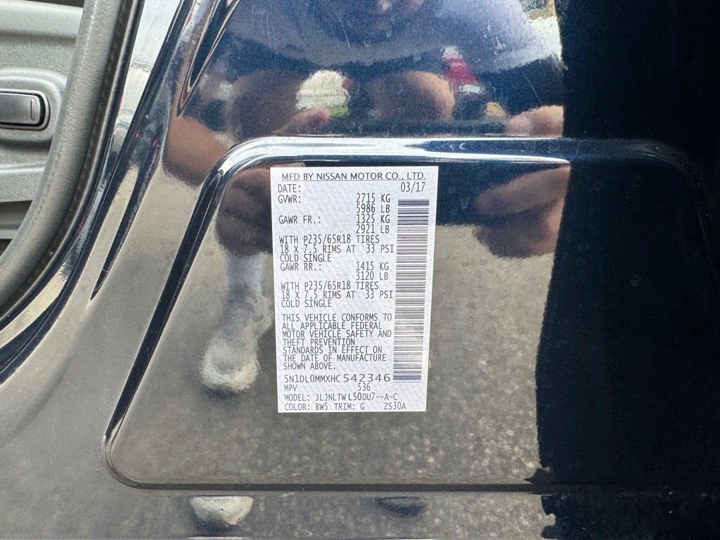 2017 INFINITI QX60 Image 54