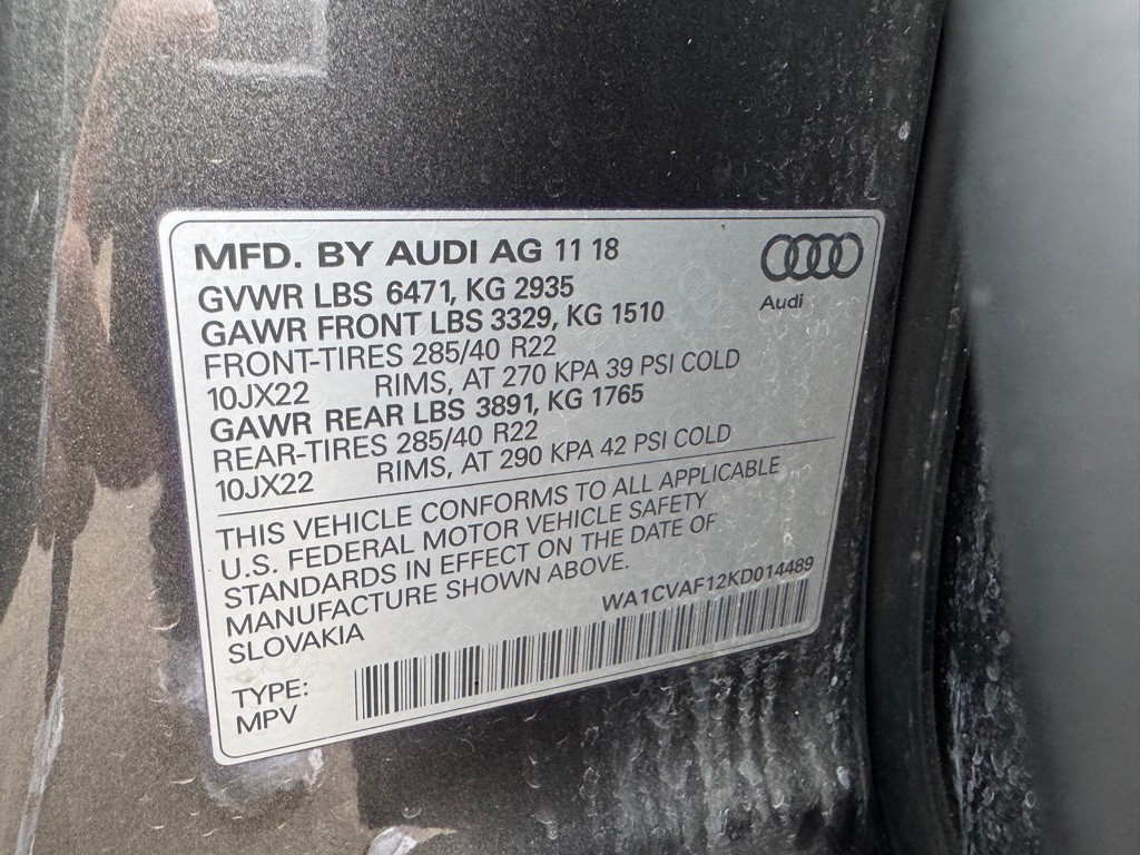 2019 Audi Q8 Image 68