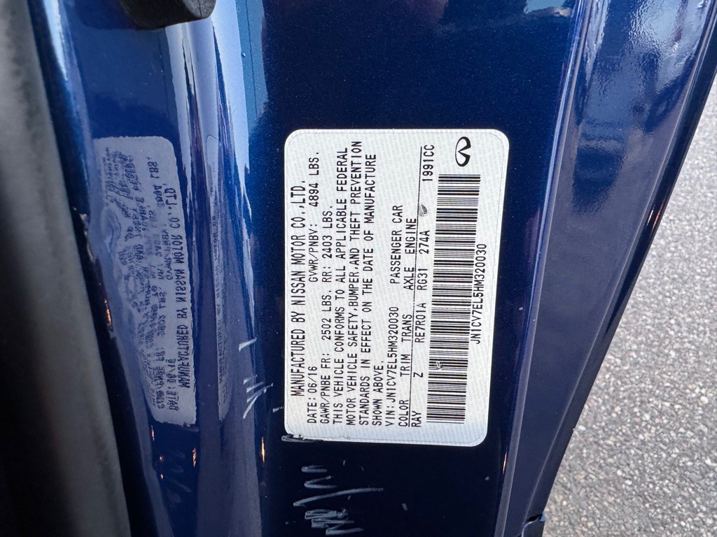 2017 INFINITI Q60 Image 49