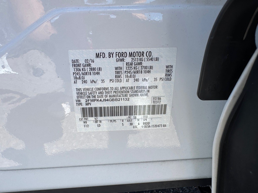 2016 Ford Edge Image 54