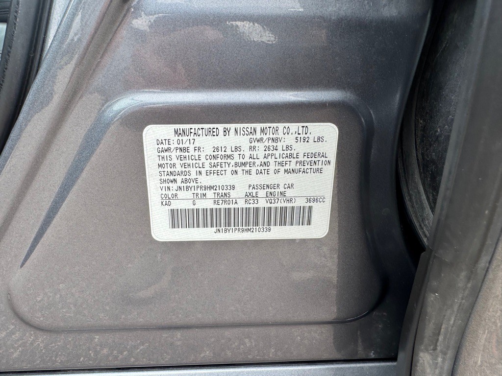 2017 INFINITI Q70 Image 49