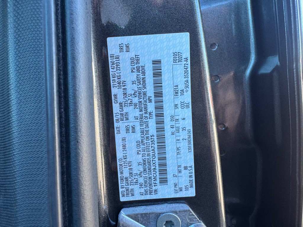 2016 Ford Escape Image 52
