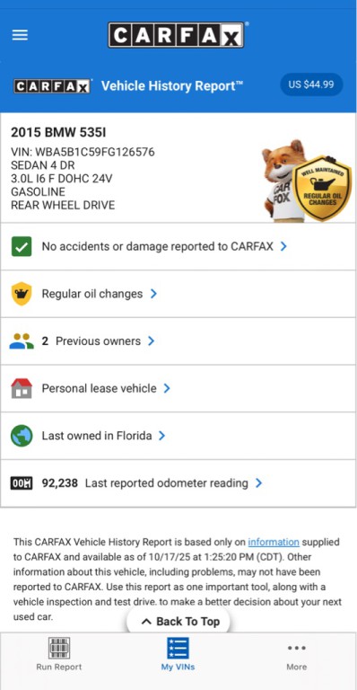 2015 BMW 5 Series Image 20