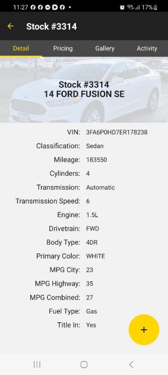 2014 Ford Fusion Image 18
