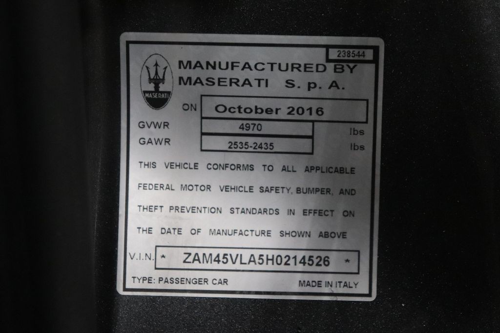 2017 Maserati GranTurismo Image 32