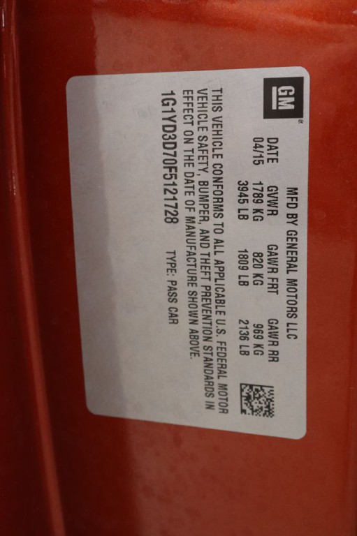 2015 Chevrolet Corvette Image 34